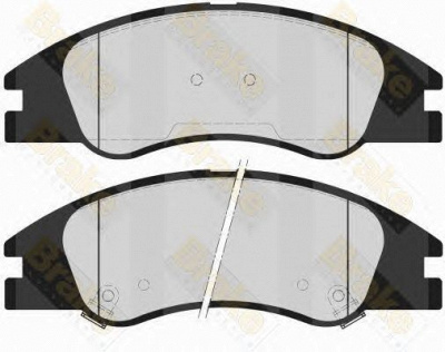 BRAKE ENGINEERING pa1579 -  Комплект тормозных колодок, дисковый тормоз